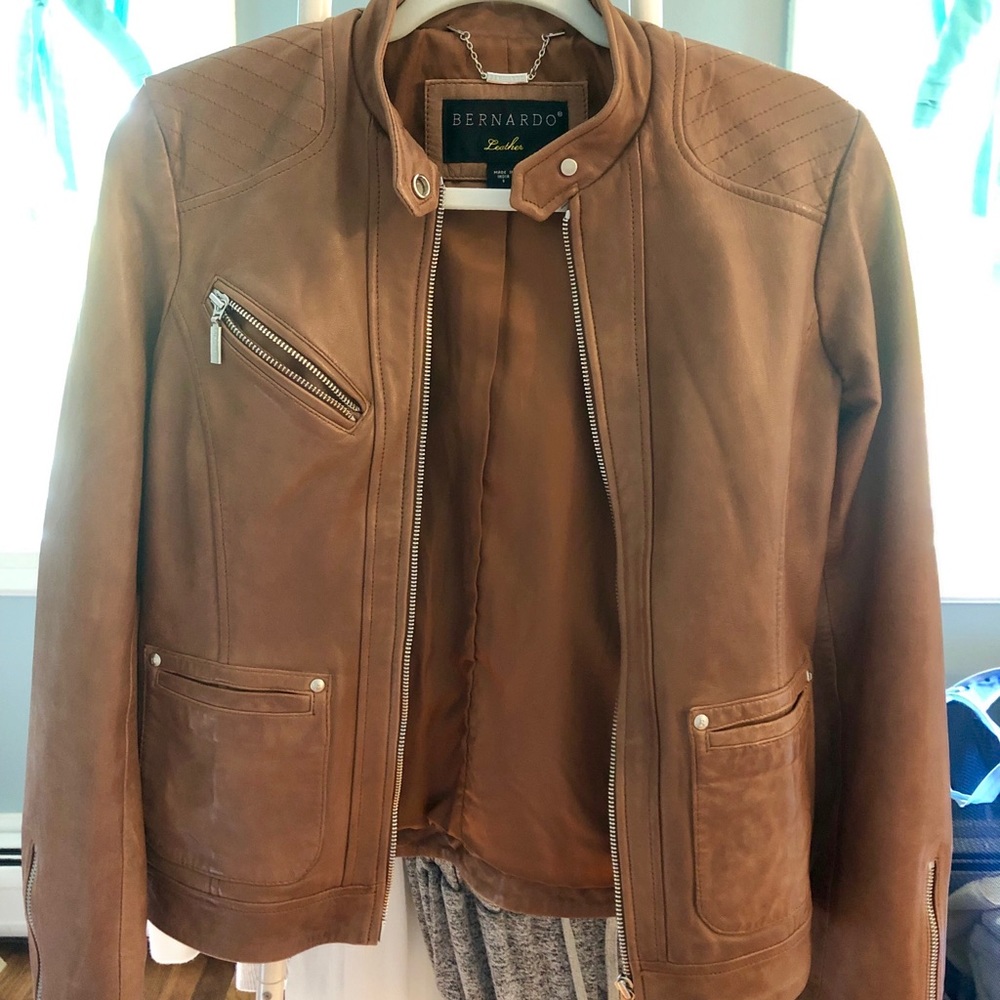 Bernardo Leather Moto Jacket